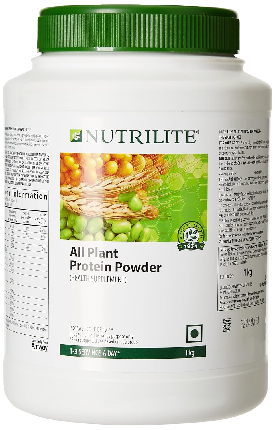 Nutrilite Plant Protein Powder for Daily Nutrition